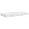 Półka ścienna 2 pcs Biały marmur 50 x 23,5 x 4 cm