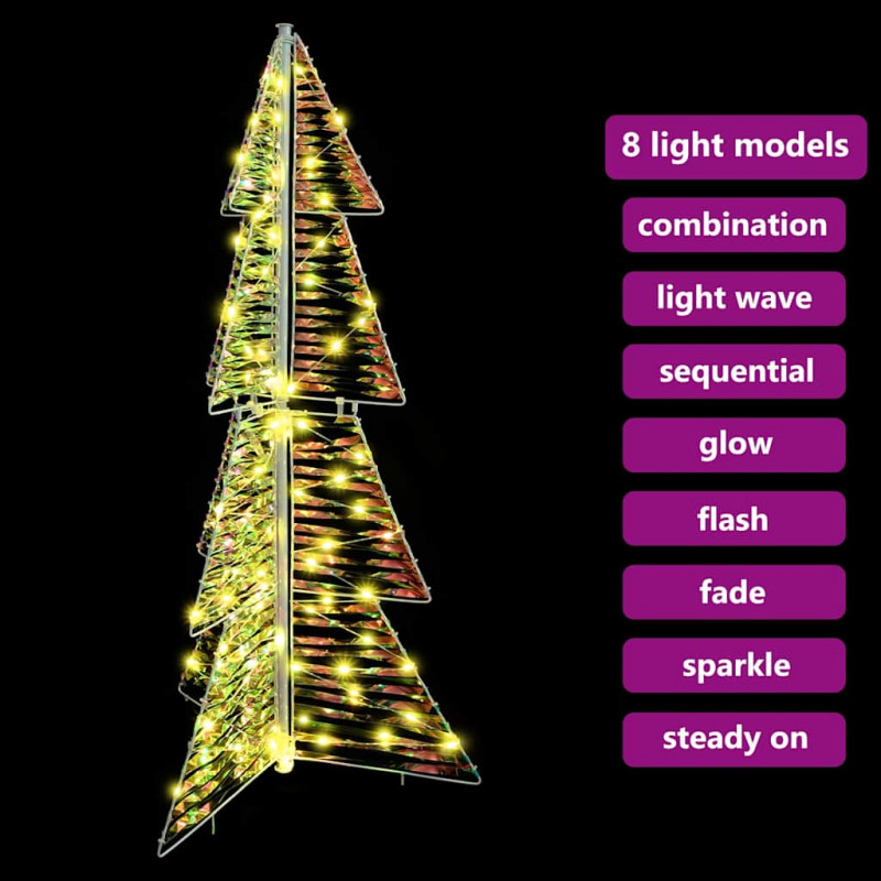 Choinka z 100 diodami LED Ciepła biel 120 cm PET