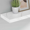 Półka ścienna 4 pcs Biały marmur 50 x 23,5 x 4 cm