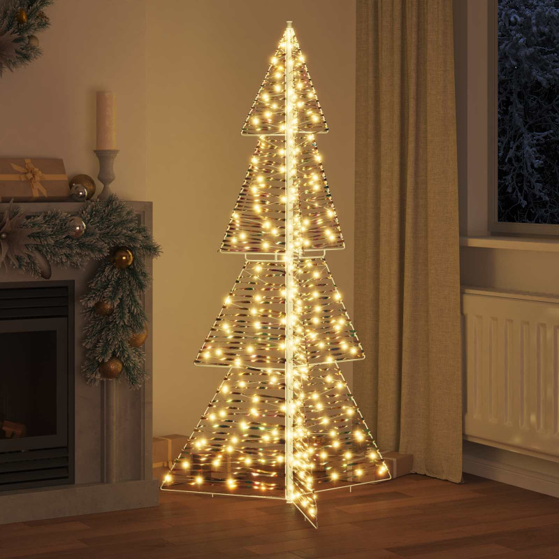 Choinka z 240 diodami LED Ciepła biel 180 cm PET