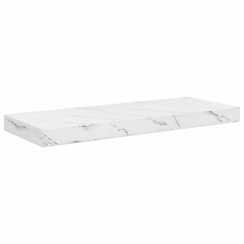 Półka ścienna Montowane na ścianie Biały marmur 50 x 23 x 4 cm