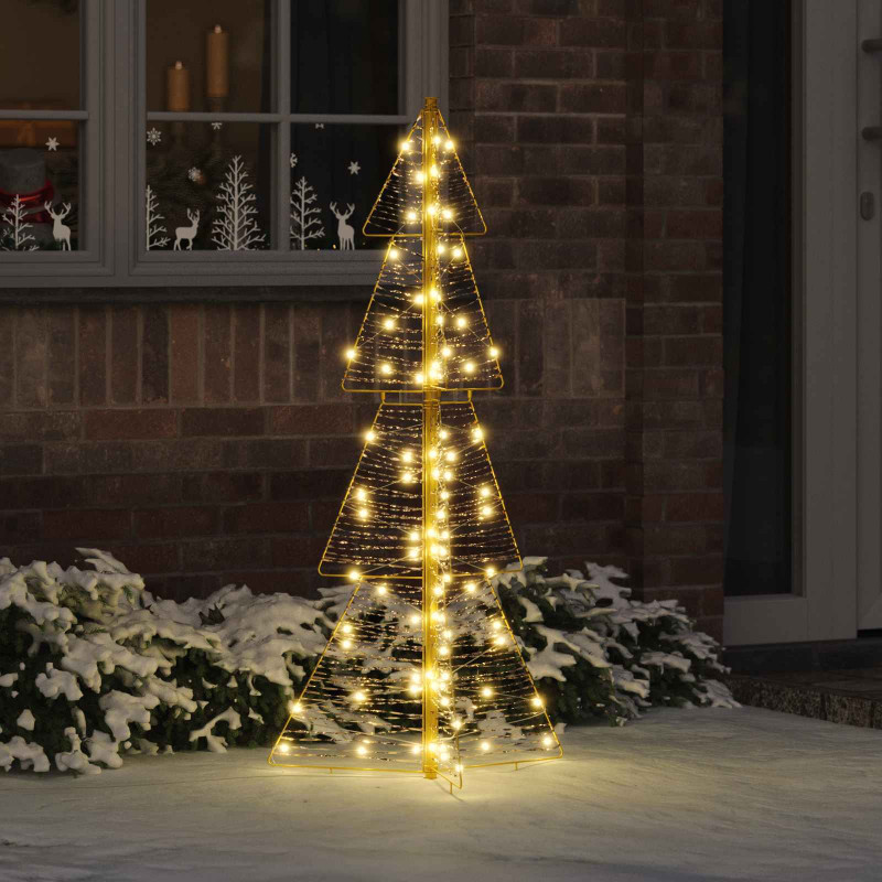 Choinka z 100 diodami LED Ciepła biel 120 cm PET