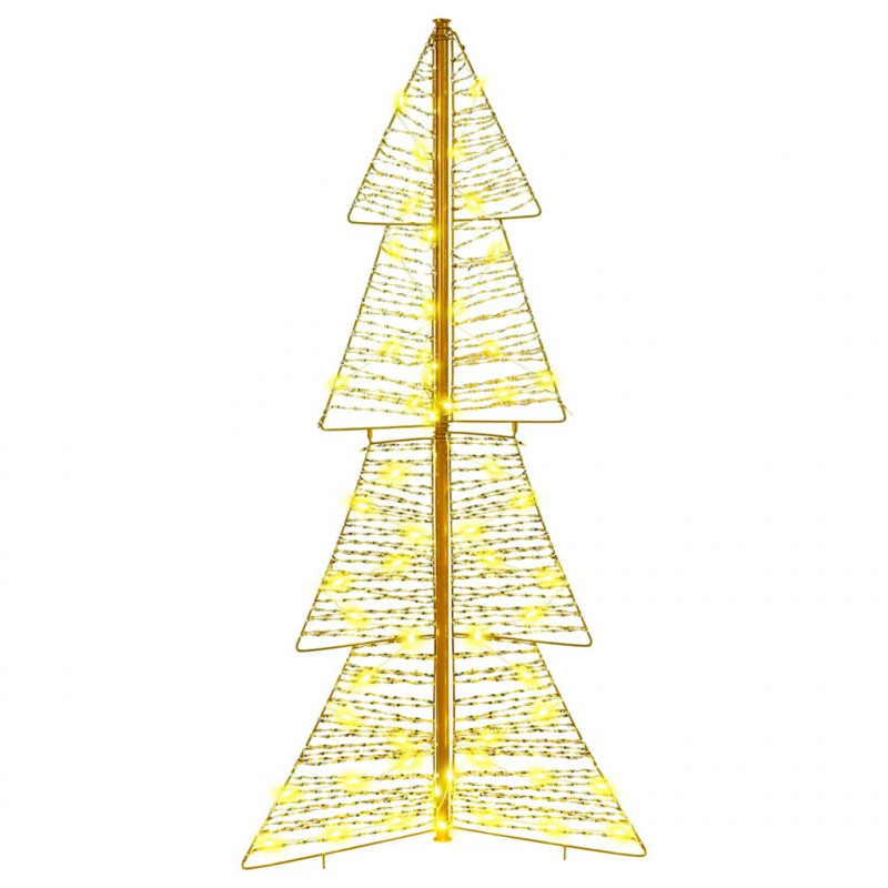 Choinka z 100 diodami LED Ciepła biel 120 cm PET