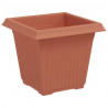 Kwadratowa doniczka na kwiaty 24 pcs Czerwony ceglasty