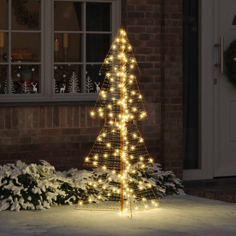 Choinka z 160 diodami LED Ciepła biel 150 cm PET
