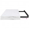 Półka ścienna 2 pcs Biały marmur 60 x 23,5 x 4 cm