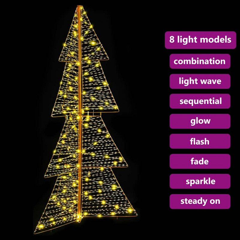Choinka z 160 diodami LED Ciepła biel 150 cm PET