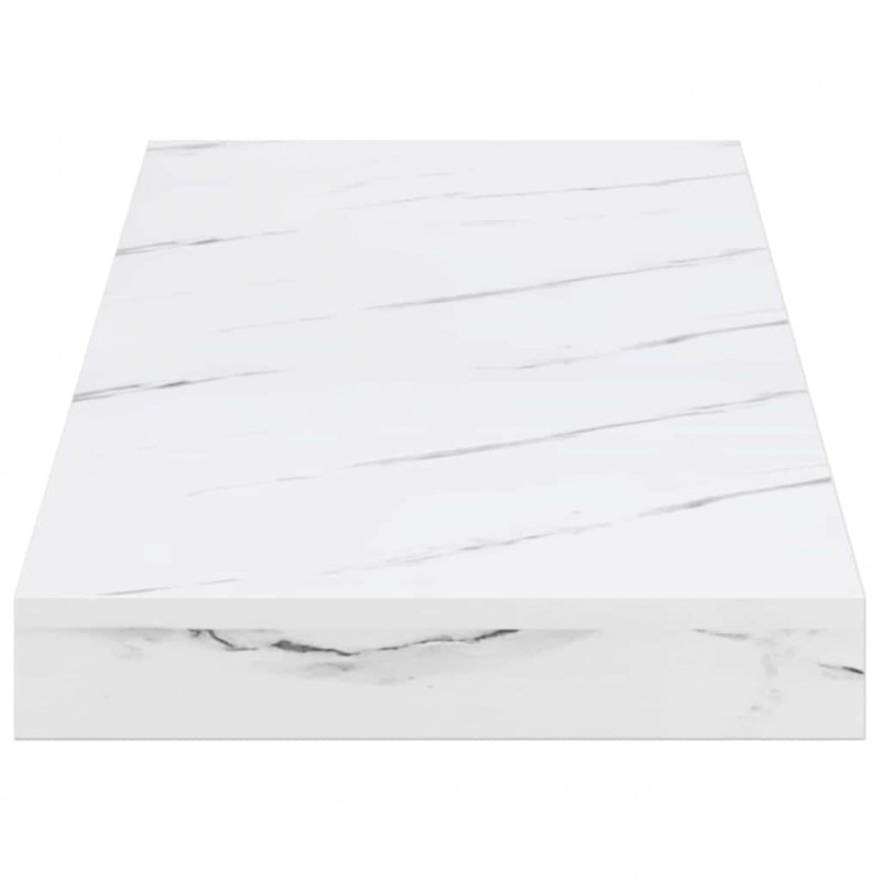 Półka ścienna 4 pcs Biały marmur 50 x 23 x 4 cm