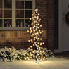 Choinka z 160 diodami LED Ciepła biel 150 cm rattan