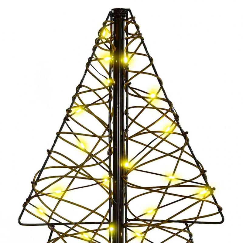 Choinka z 160 diodami LED Ciepła biel 150 cm rattan