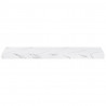 Półka ścienna 2 pcs Biały marmur 80 x 23,5 x 4 cm