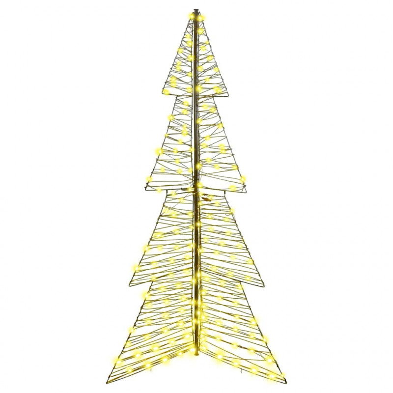 Choinka z 240 diodami LED Ciepła biel 180 cm rattan