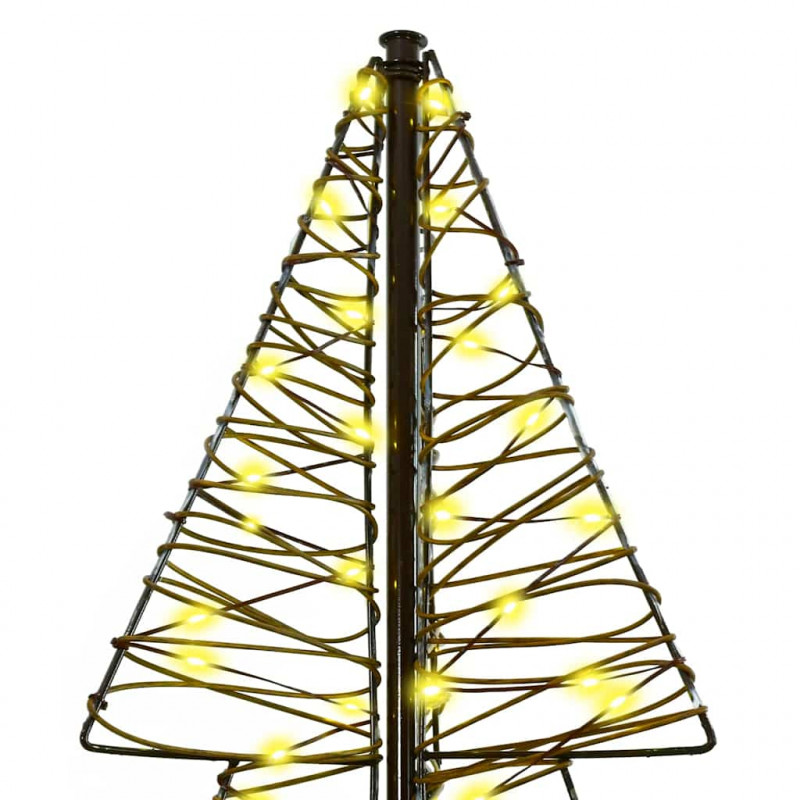 Choinka z 240 diodami LED Ciepła biel 180 cm rattan