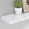 Półka ścienna 4 pcs Biały marmur 80 x 23,5 x 4 cm