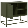 Szafka pod telewizor, musztardowa, 100,5x39x60,5 cm, stalowa