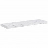 Półka ścienna 2 pcs Biały marmur 90 x 23,5 x 4 cm