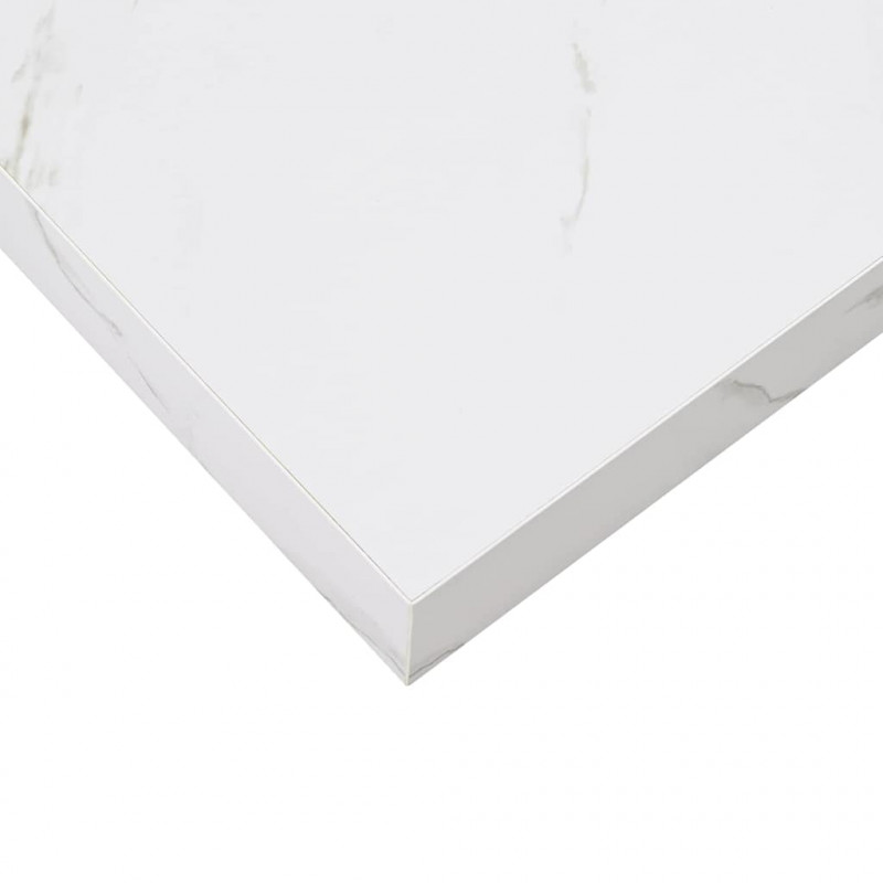 Półka ścienna 2 pcs Biały marmur 90 x 23,5 x 4 cm