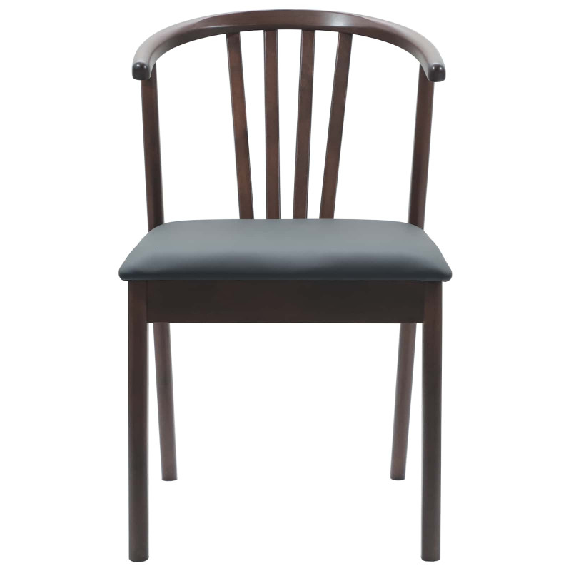 Krzesło jadalniane 2 pcs Jasnobrązowy i czarny