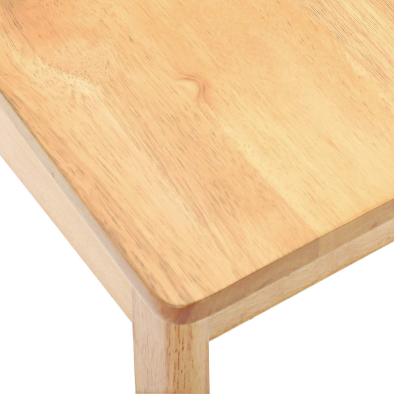 Krzesło jadalniane 2 pcs Naturalny Solidne drewno kauczukowe