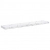 Półka ścienna 4 pcs Biały marmur 120 x 23,5 x 4 cm