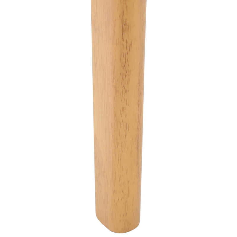 Krzesło jadalniane 2 pcs Naturalny Solidne drewno kauczukowe