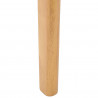 Krzesło jadalniane 2 pcs Naturalny Solidne drewno kauczukowe