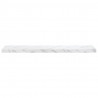 Półka ścienna 4 pcs Biały marmur 120 x 23,5 x 4 cm