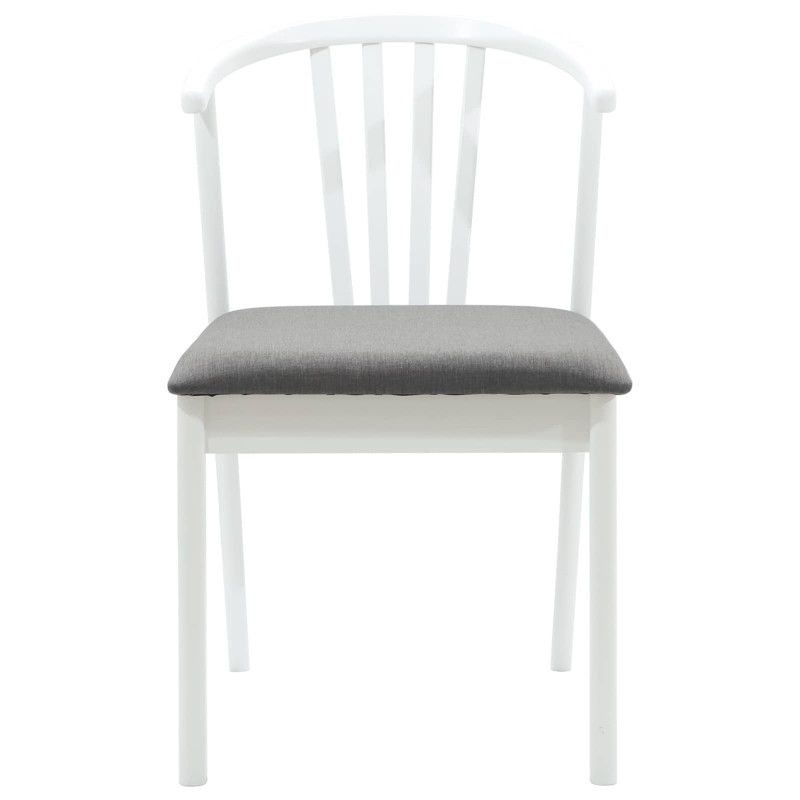 Krzesło jadalniane 2 pcs Biały i szary