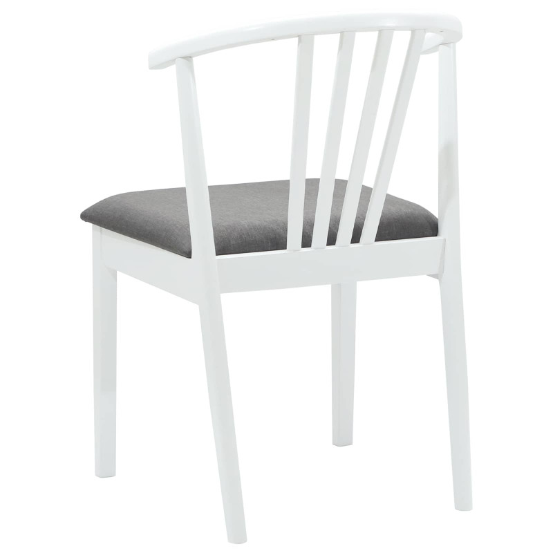 Krzesło jadalniane 2 pcs Biały i szary