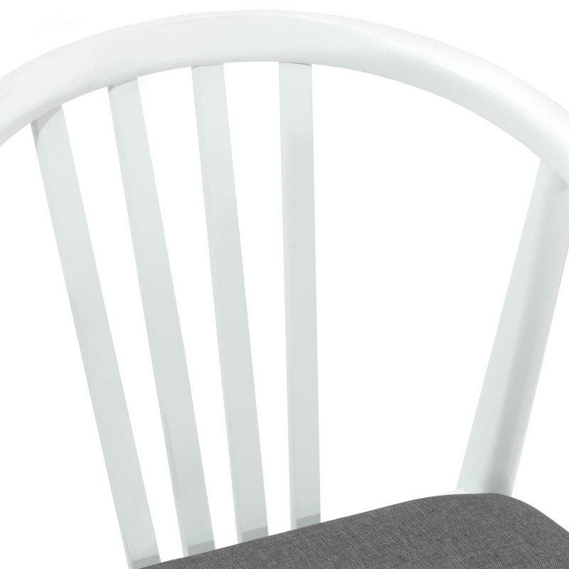Krzesło jadalniane 2 pcs Biały i szary
