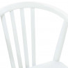 Krzesło jadalniane 2 pcs Biały Solidne drewno kauczukowe