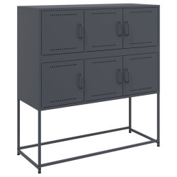 Szafka, antracytowa, 100,5x39x107 cm, stal