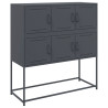 Szafka, antracytowa, 100,5x39x107 cm, stal