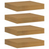 Półka ścienna z przechowywaniem 4 pcs Beżowy 23 x 23,5 x 4 cm