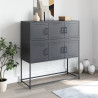 Szafka, antracytowa, 100,5x39x107 cm, stal