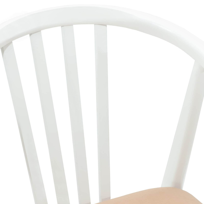 Krzesło jadalniane 2 pcs Biały i brązowy
