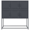Szafka, antracytowa, 100,5x39x107 cm, stal