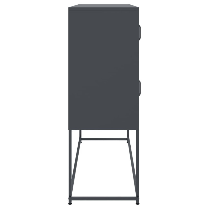 Szafka, antracytowa, 100,5x39x107 cm, stal
