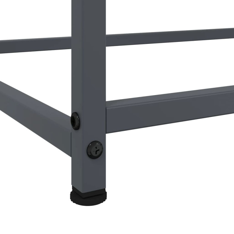 Szafka, antracytowa, 100,5x39x107 cm, stal