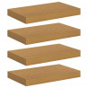 Półka ścienna z przechowywaniem 4 pcs Beżowy 40 x 23,5 x 4 cm