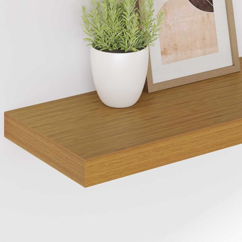 Półka ścienna Montowane na ścianie 2 pcs Beżowy 50 x 23 x 4 cm