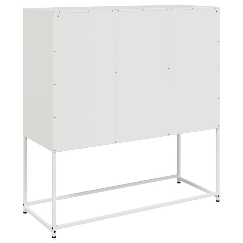 Szafka, biała, 100,5x39x107 cm, stal