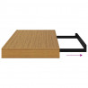 Półka ścienna z przechowywaniem 4 pcs Beżowy 50 x 23,5 x 4 cm
