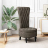 Fotel typu slipper Ciemnoszary 56,5 x 70 x 110 cm