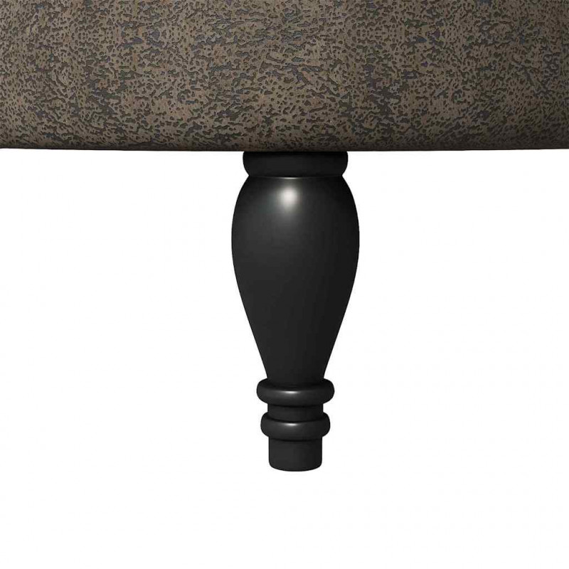 Fotel typu slipper Ciemnoszary 56,5 x 70 x 110 cm