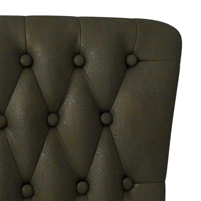 Fotel typu slipper Zielony wojskowy 56,5 x 70 x 110 cm