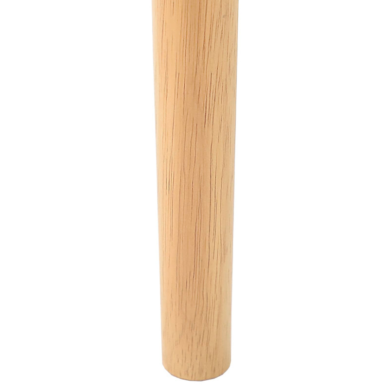 Krzesło jadalniane 2 pcs Naturalny i jasny Drewno Gumowe