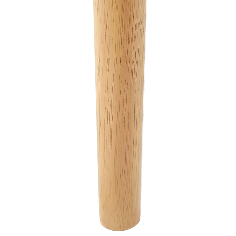 Krzesło jadalniane 2 pcs Naturalny Drewno Gumowe