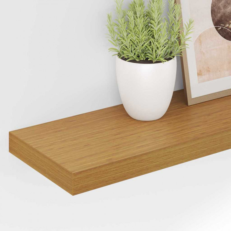 Półka ścienna z przechowywaniem 2 pcs Beżowy 90 x 23,5 x 4 cm