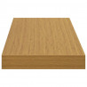 Półka ścienna z przechowywaniem 2 pcs Beżowy 90 x 23,5 x 4 cm